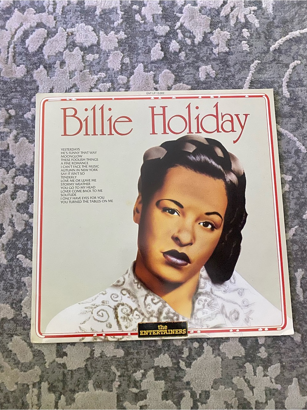 Vintage Album Cover - Ivory and Red